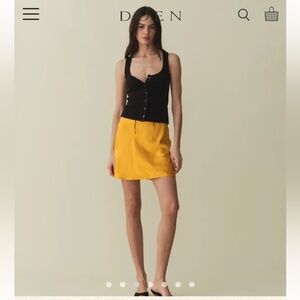 Doen GIULIETTA SKIRT IN GOLDENROD Size M